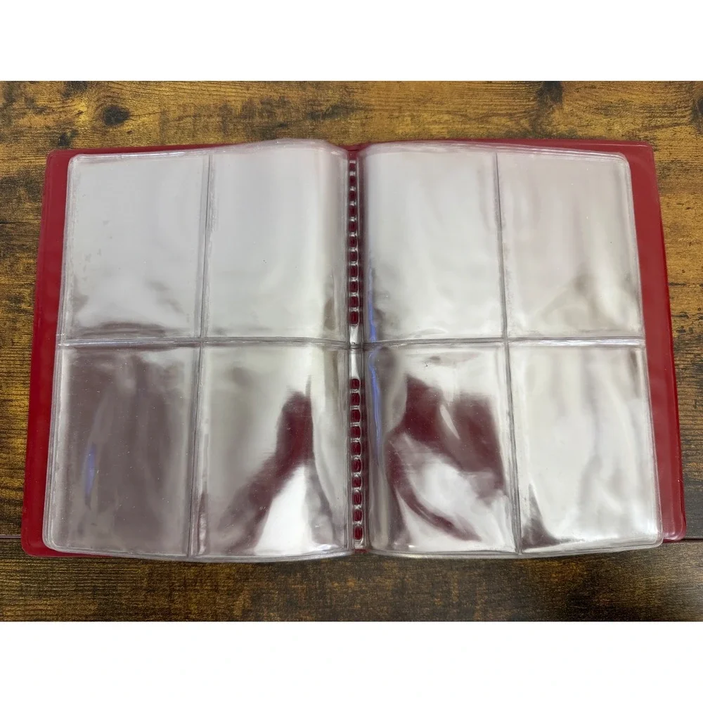 Vintage 1997 Score MLB Baseball Trading Card Album Red 4-Pocket Binder Pinnacle